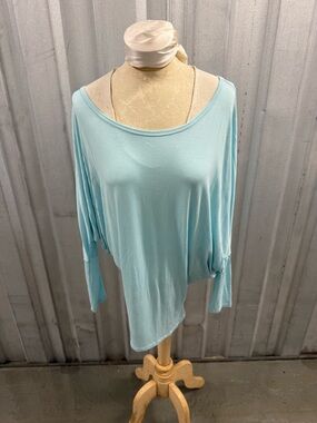 Light Blue Off-Shoulder Women's Top by Lock & Love